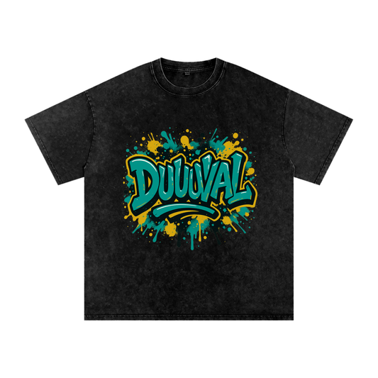 "Duuuval" Jacksonville Inspired Oversized Vintage Tee