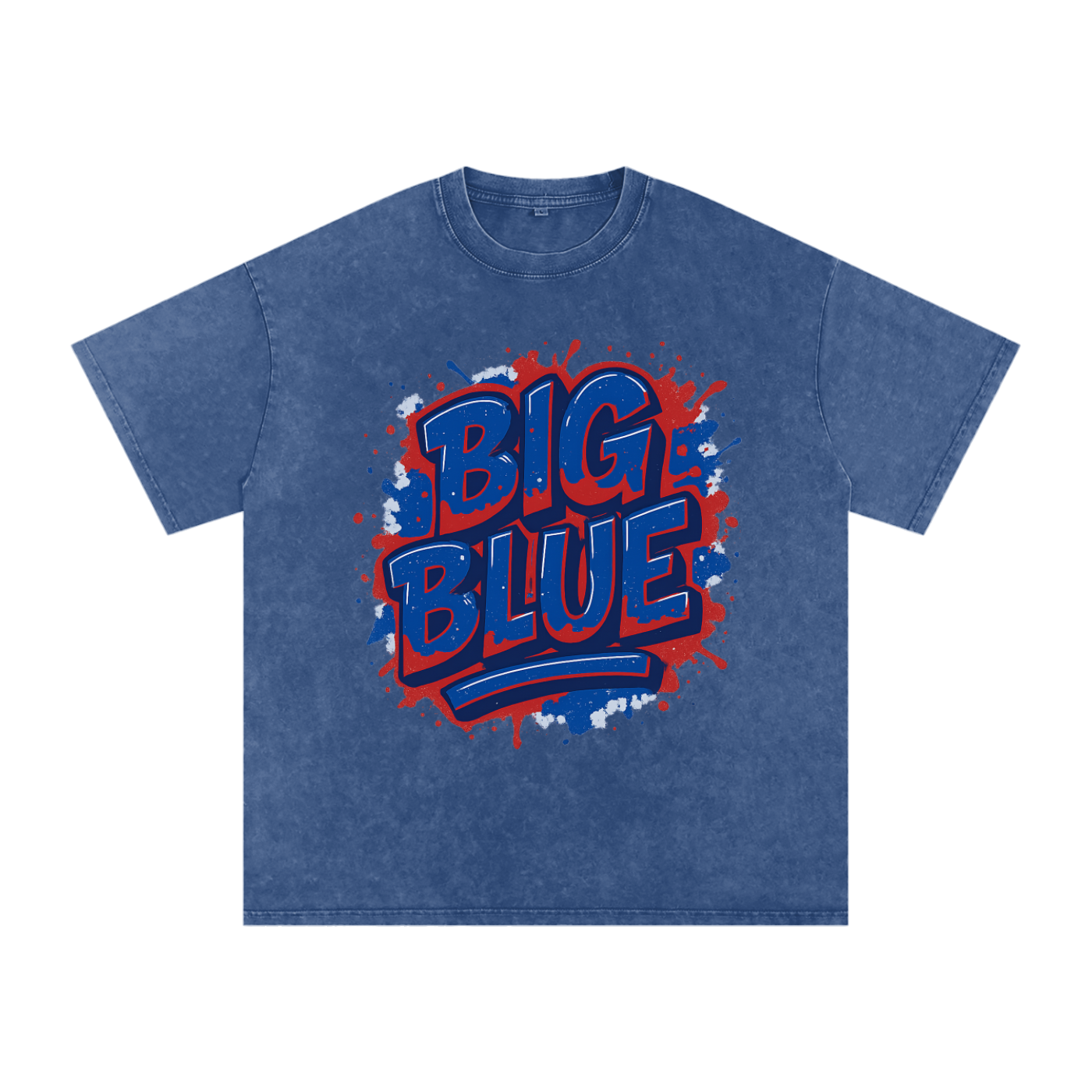 "Big Blue" New York Inspired Oversized Vintage Tee