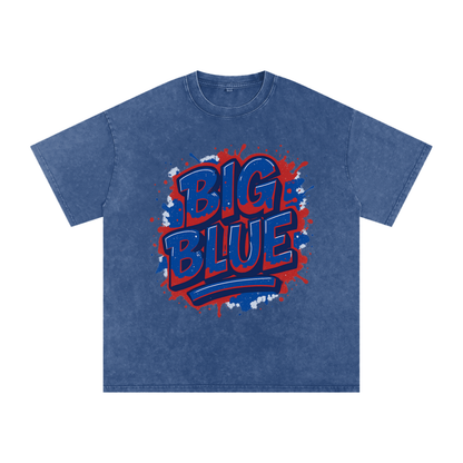 "Big Blue" New York Inspired Oversized Vintage Tee