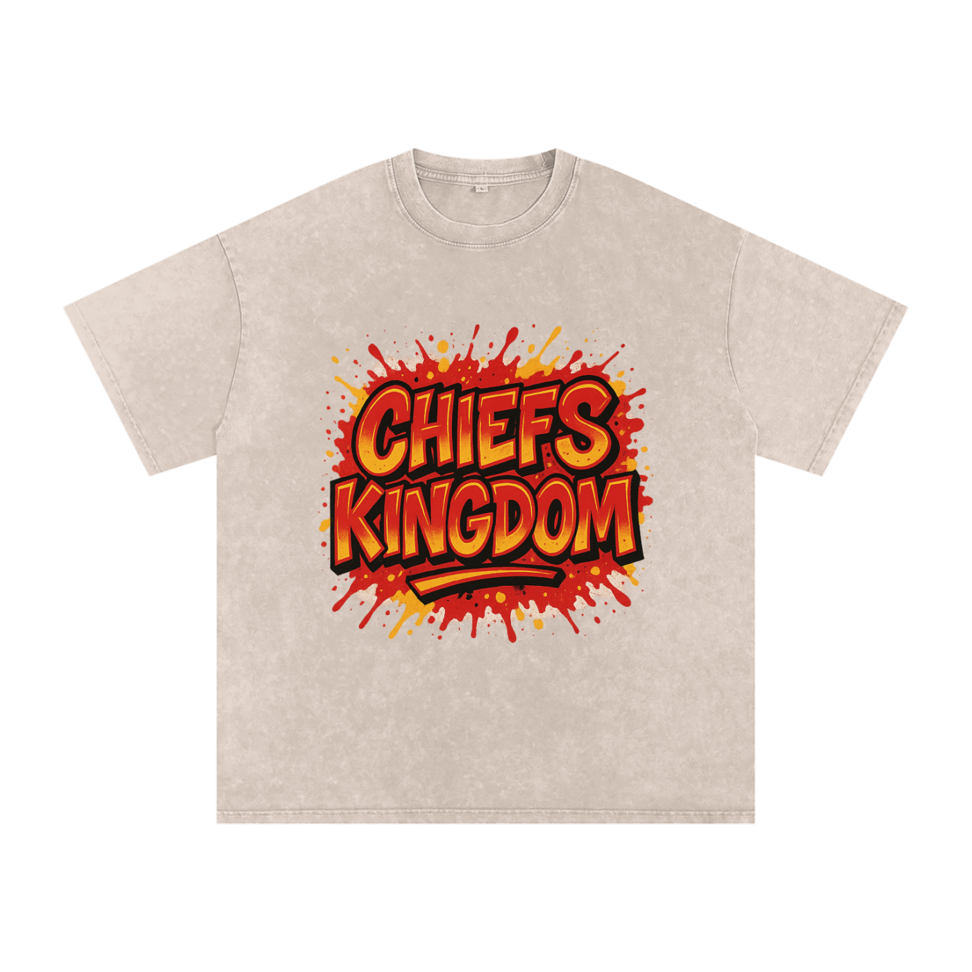 "Chiefs Kingdom" Kansas City Inspired Oversized Vintage Tee