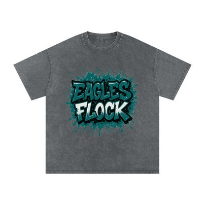 "Eagles Flock" Philly Inspired Oversized Vintage Tee