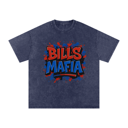"Bills Mafia" Buffalo Inspired Oversized Vintage Tee