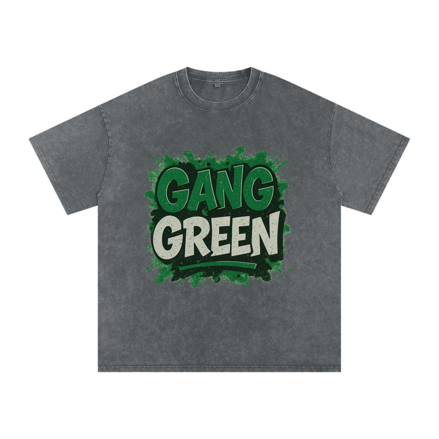"Gang Green" New York Inspired Oversized Vintage Tee