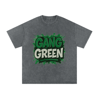 "Gang Green" New York Inspired Oversized Vintage Tee