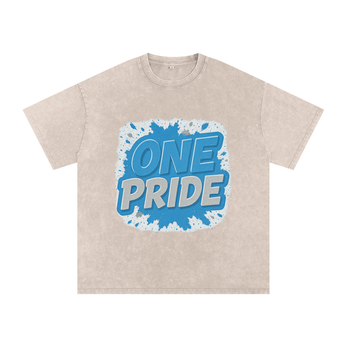 &quot;One Pride&quot; Detroit Inspired Oversized Vintage Tee
