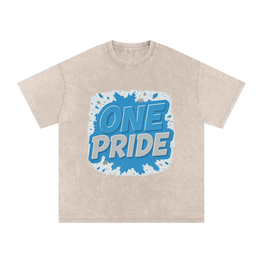 "One Pride" Detroit Inspired Oversized Vintage Tee