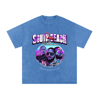 "South Beach Villains" Oversized Vintage Tee