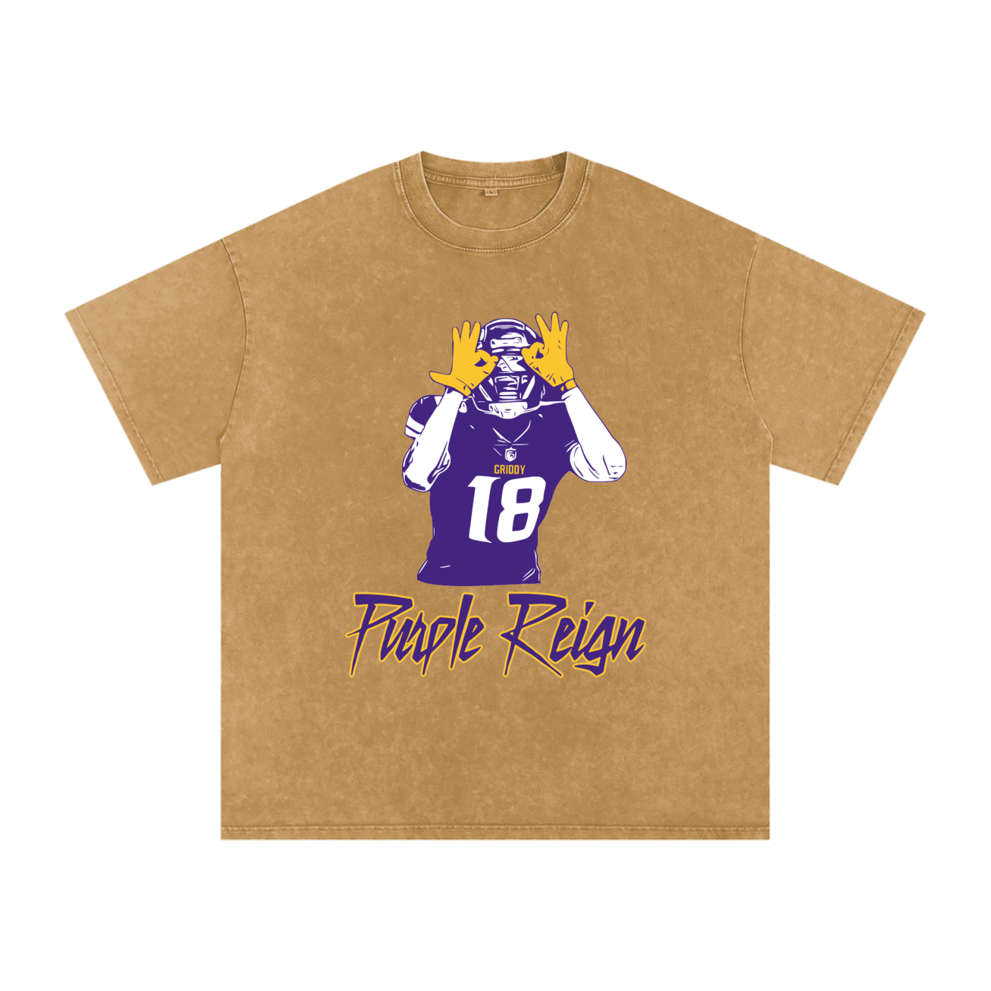 Justin Jefferson "Purple Reign" Oversized Vintage Tee