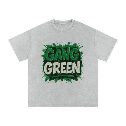 "Gang Green" New York Inspired Oversized Vintage Tee