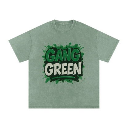"Gang Green" New York Inspired Oversized Vintage Tee