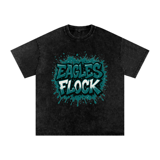 "Eagles Flock" Philly Inspired Oversized Vintage Tee