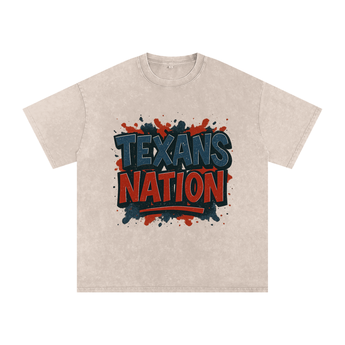 "Texans Nation" Houston Inspired Oversized Vintage Tee