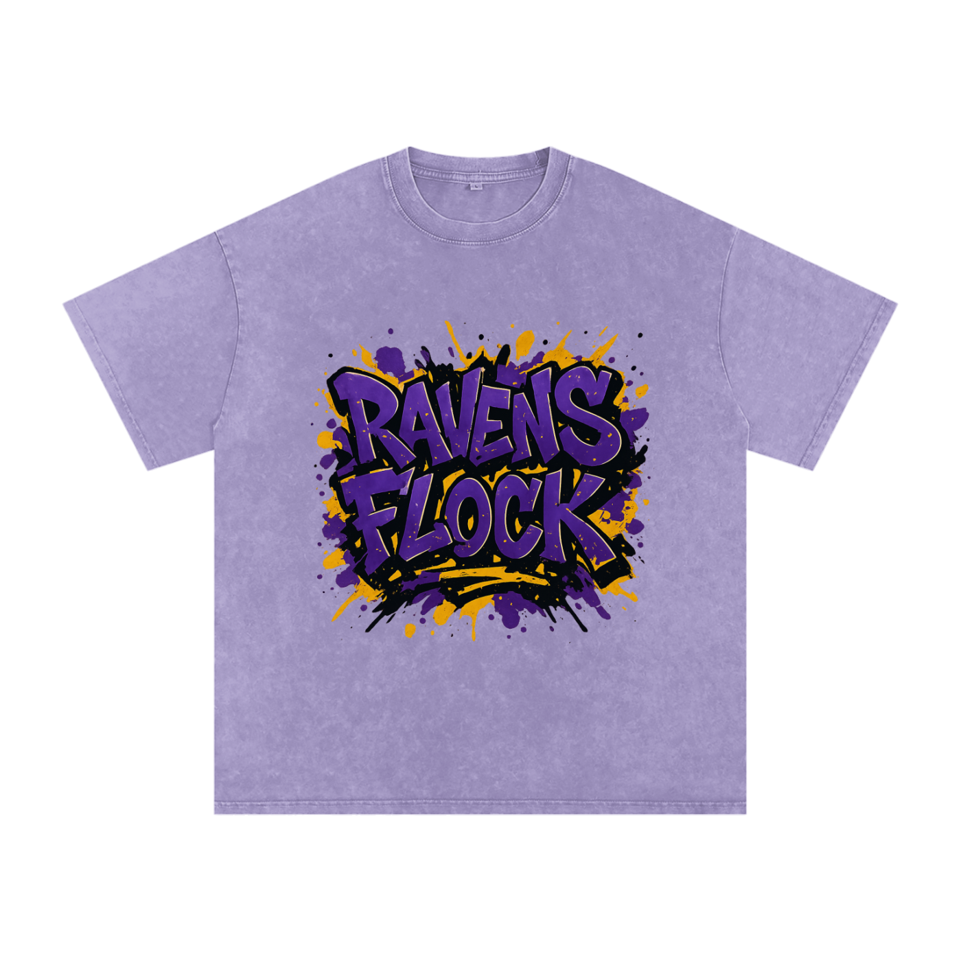 "Ravens Flock" Baltimore Inspired Oversized Vintage Tee