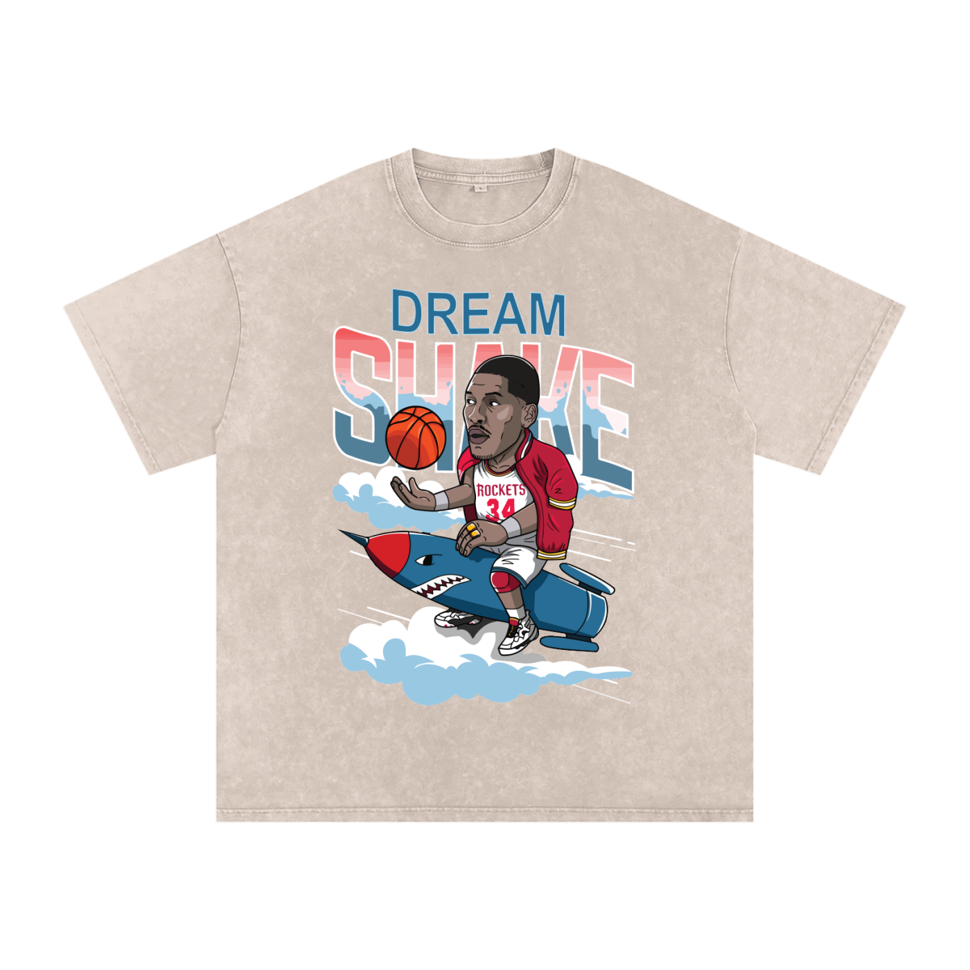 "Dream Shake" Oversized Vintage Tee