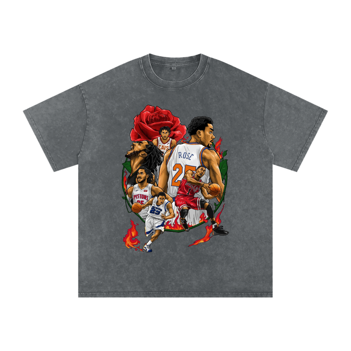 "D-Rose" Oversized Vintage Tee