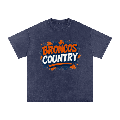 "Broncos Country" Denver Inspired Oversized Vintage Tee