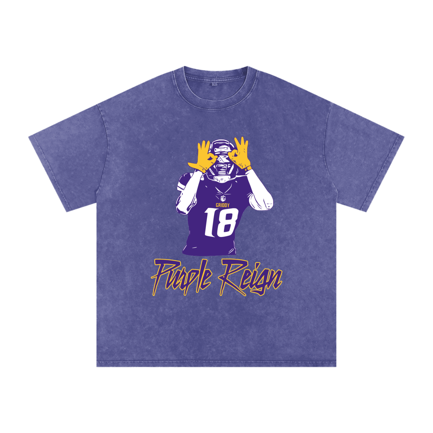 Justin Jefferson "Purple Reign" Oversized Vintage Tee