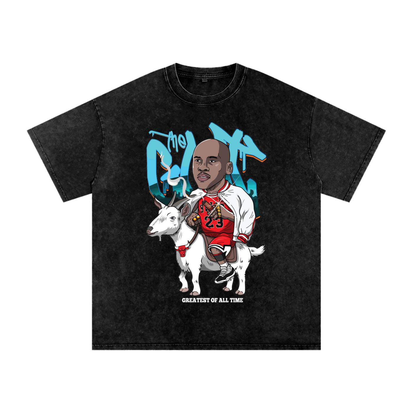 "The Goat" Oversized Vintage Tee