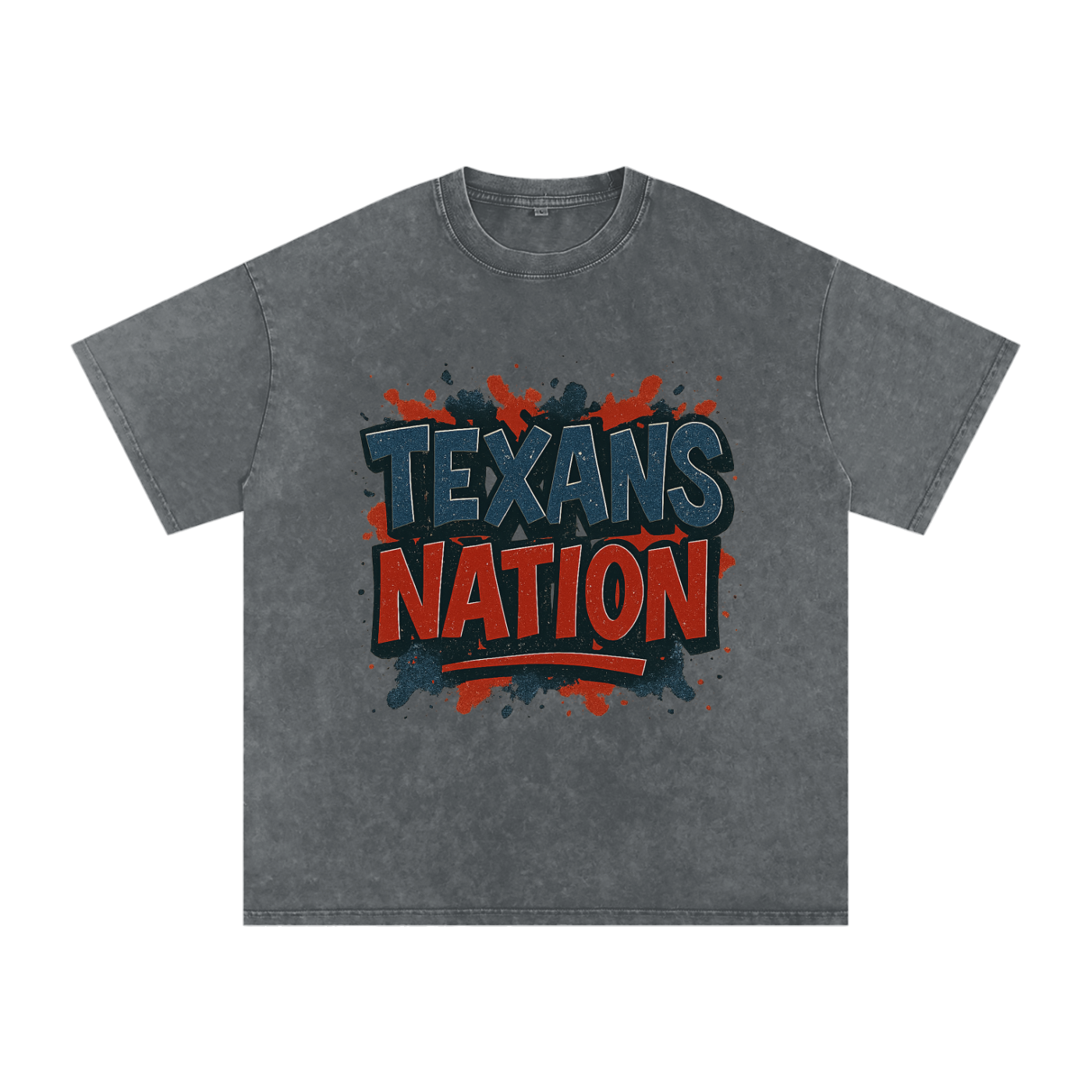"Texans Nation" Houston Inspired Oversized Vintage Tee
