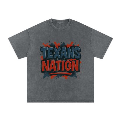 "Texans Nation" Houston Inspired Oversized Vintage Tee