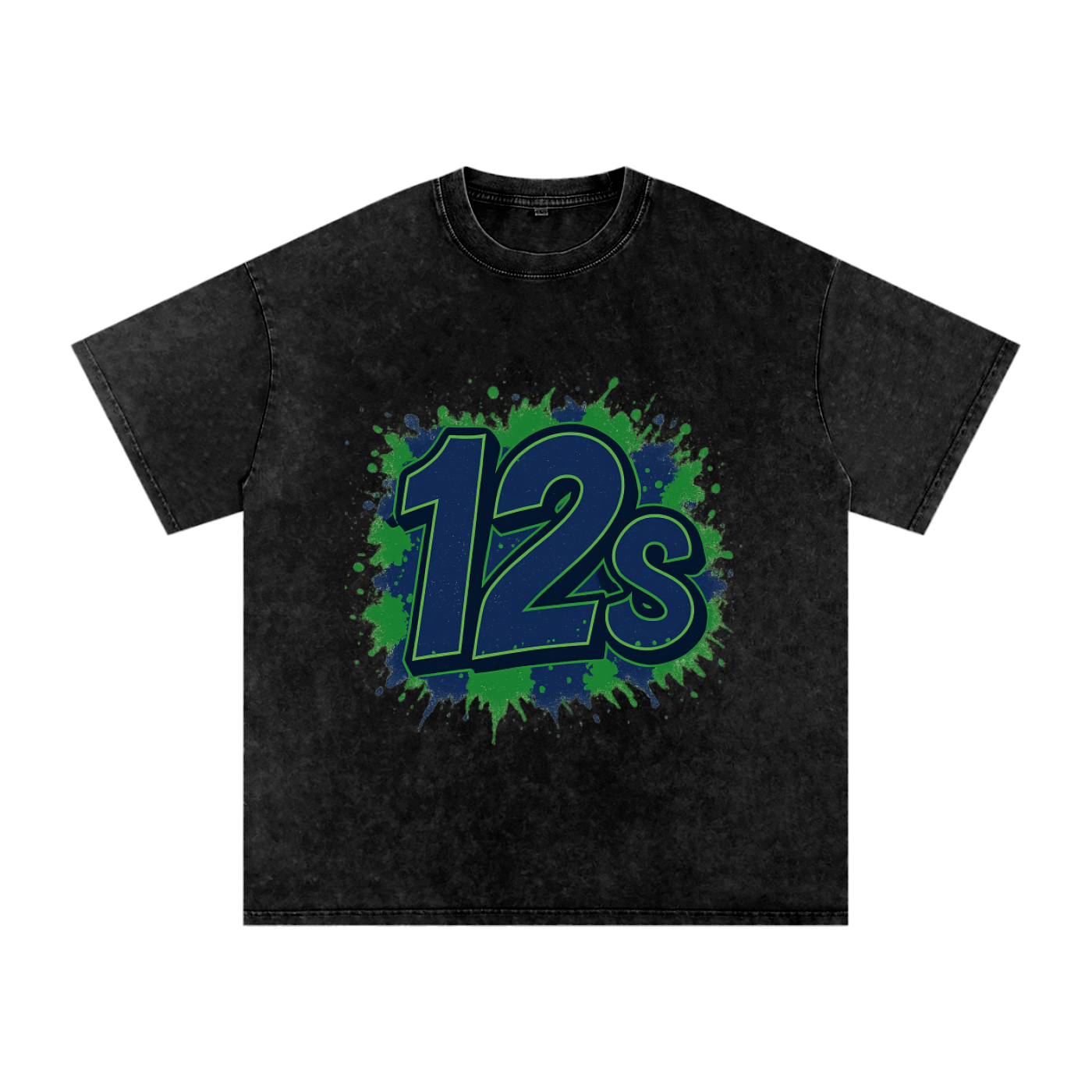 "12s" Seattle Inspired Oversized Vintage Tee