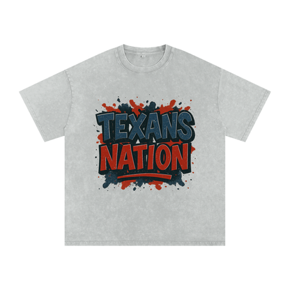 "Texans Nation" Houston Inspired Oversized Vintage Tee