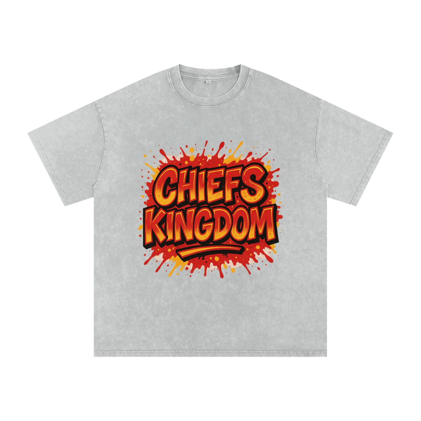 "Chiefs Kingdom" Kansas City Inspired Oversized Vintage Tee
