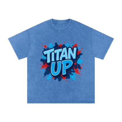 "Titan Up" Tennessee Inspired Oversized Vintage Tee
