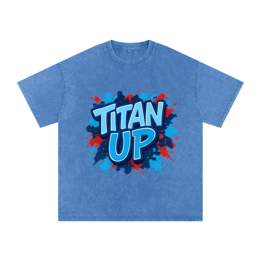 "Titan Up" Tennessee Inspired Oversized Vintage Tee