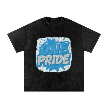 &quot;One Pride&quot; Detroit Inspired Oversized Vintage Tee