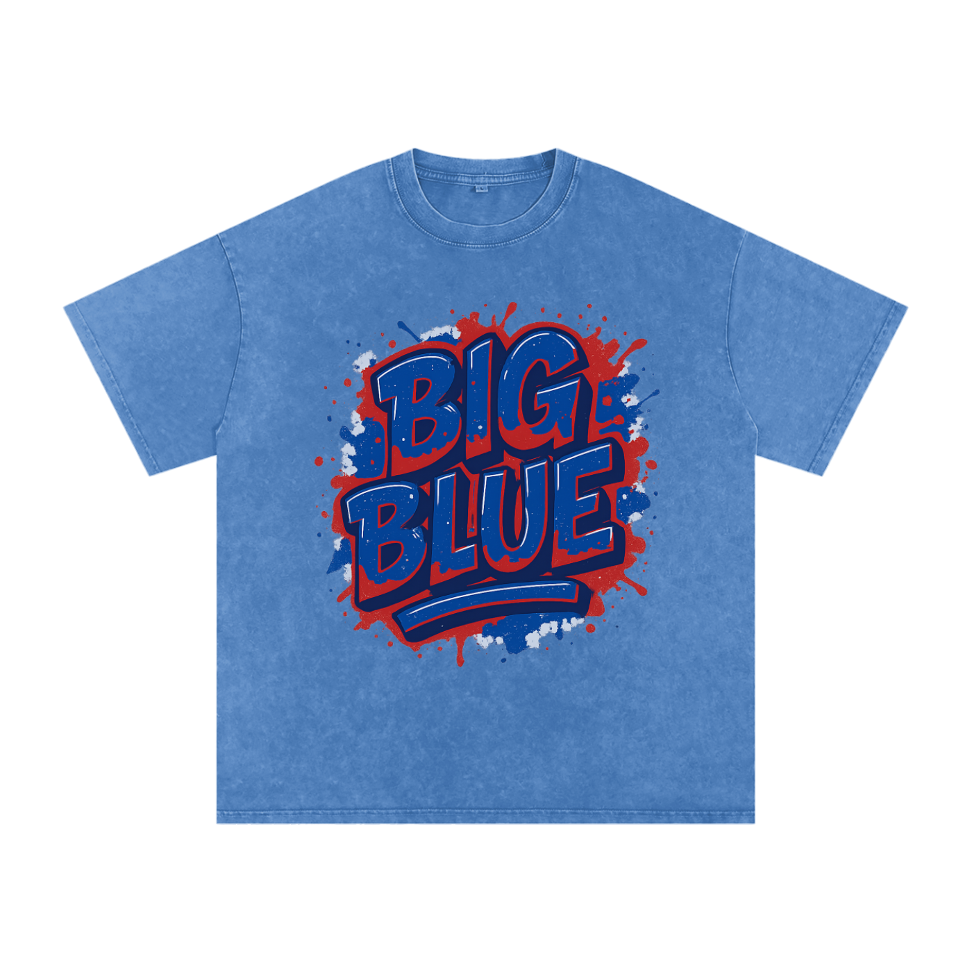 "Big Blue" New York Inspired Oversized Vintage Tee