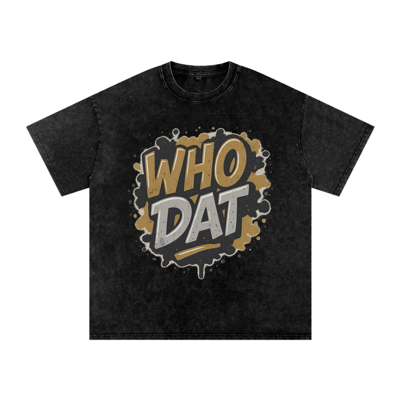 "Who Dat" New Orleans Inspired Oversized Vintage Tee