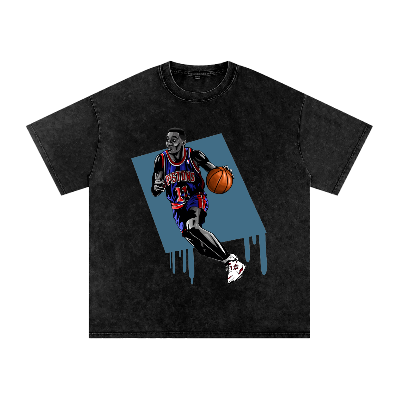 "Isiah Thomas" Oversized Vintage Tee