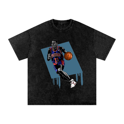 "Isiah Thomas" Oversized Vintage Tee