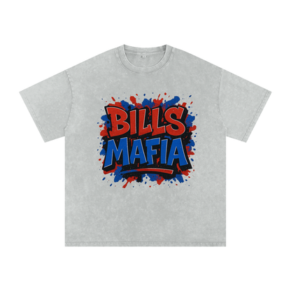 "Bills Mafia" Buffalo Inspired Oversized Vintage Tee