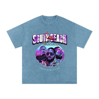 "South Beach Villains" Oversized Vintage Tee