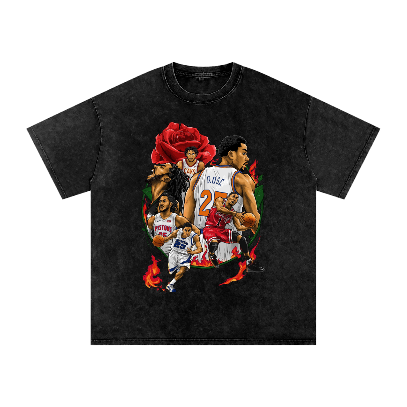 "D-Rose" Oversized Vintage Tee
