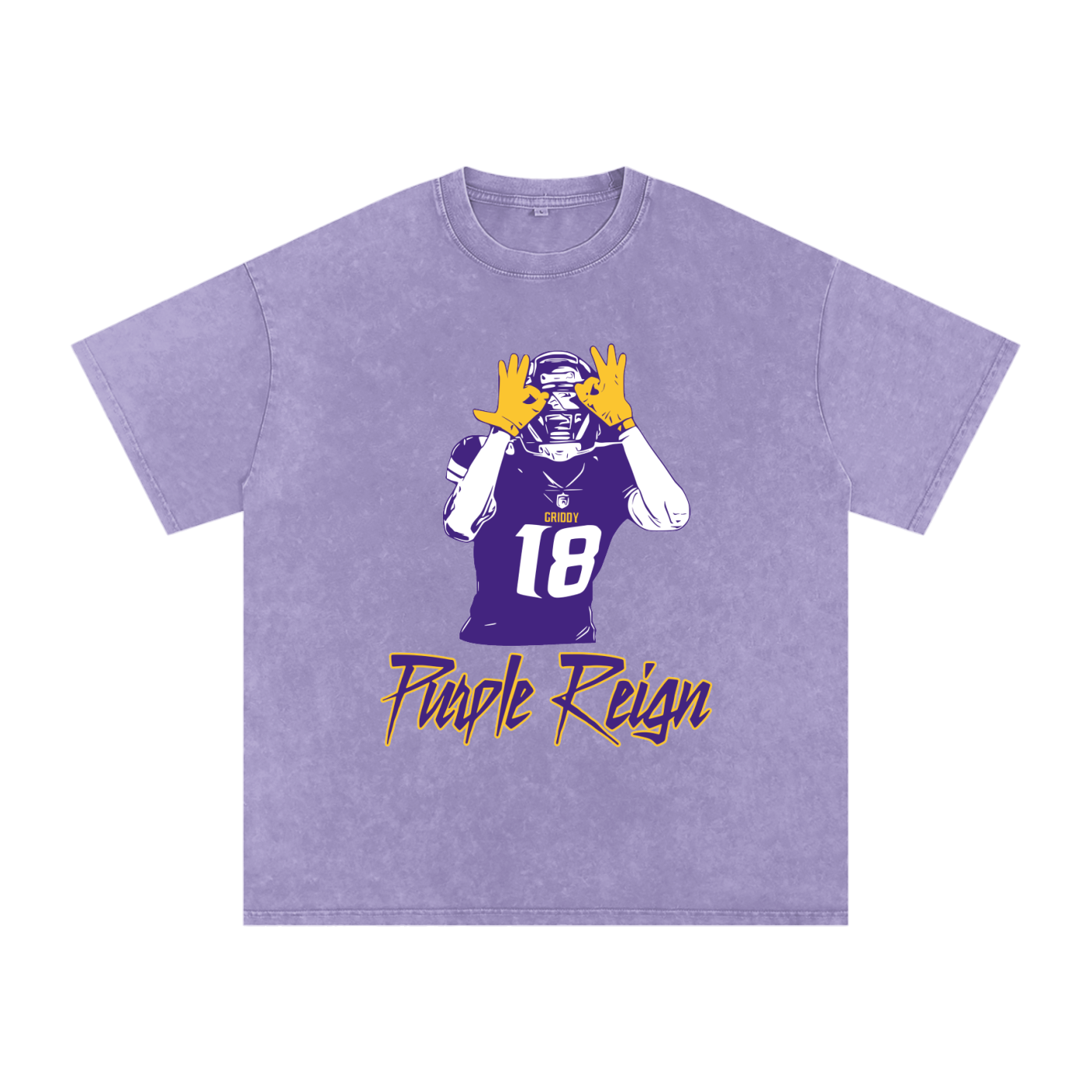 Justin Jefferson "Purple Reign" Oversized Vintage Tee