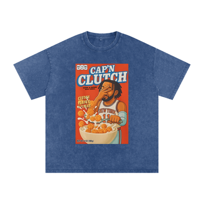 "Cap'N Clutch" Oversized Vintage Tee