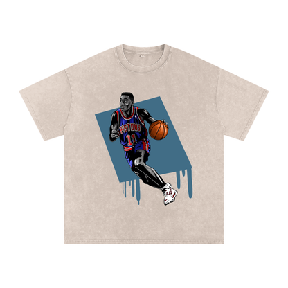 "Isiah Thomas" Oversized Vintage Tee