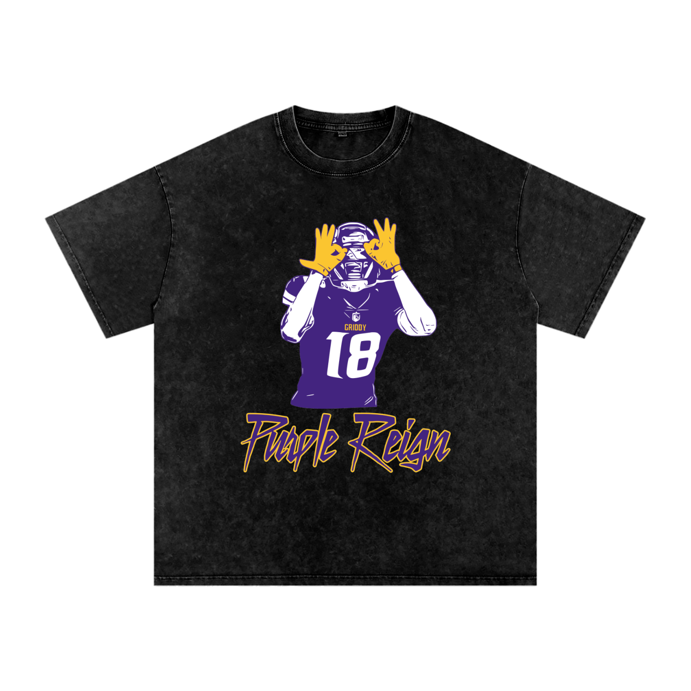 Justin Jefferson "Purple Reign" Oversized Vintage Tee