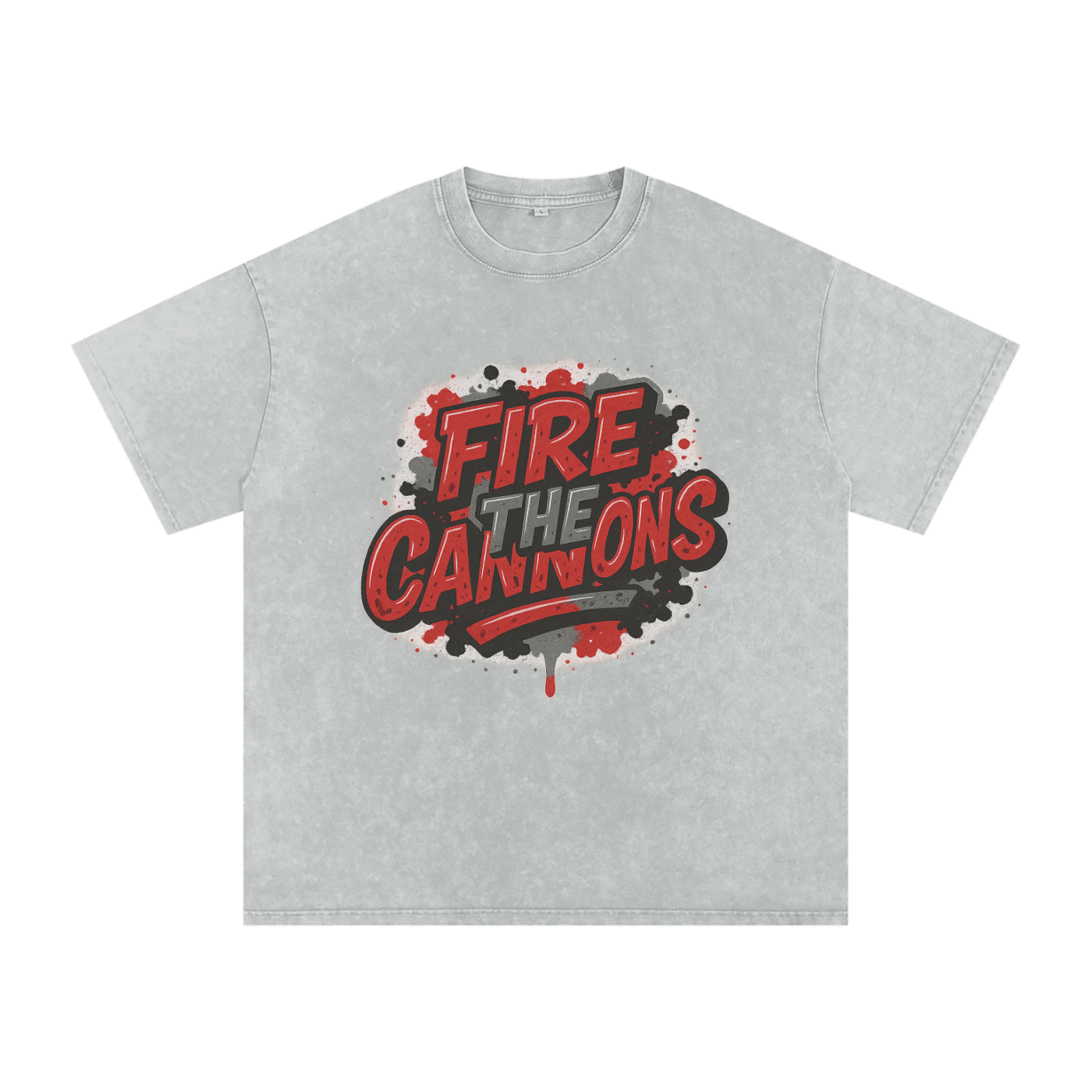 "Fire the Cannons" Tampa Bay Inspired Oversized Vintage Tee