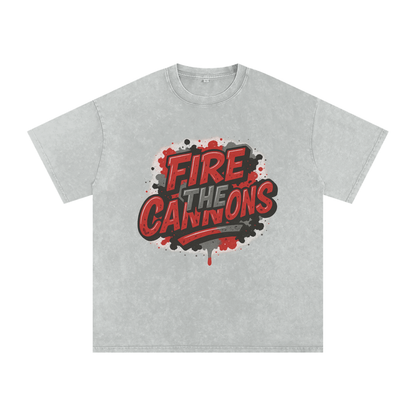 "Fire the Cannons" Tampa Bay Inspired Oversized Vintage Tee