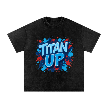 "Titan Up" Tennessee Inspired Oversized Vintage Tee