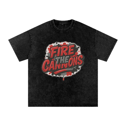"Fire the Cannons" Tampa Bay Inspired Oversized Vintage Tee