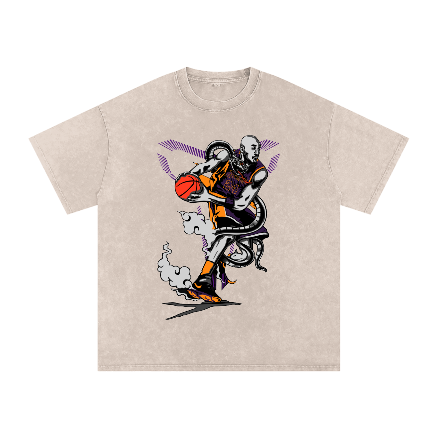 "Black Mamba" Oversized Vintage Tee