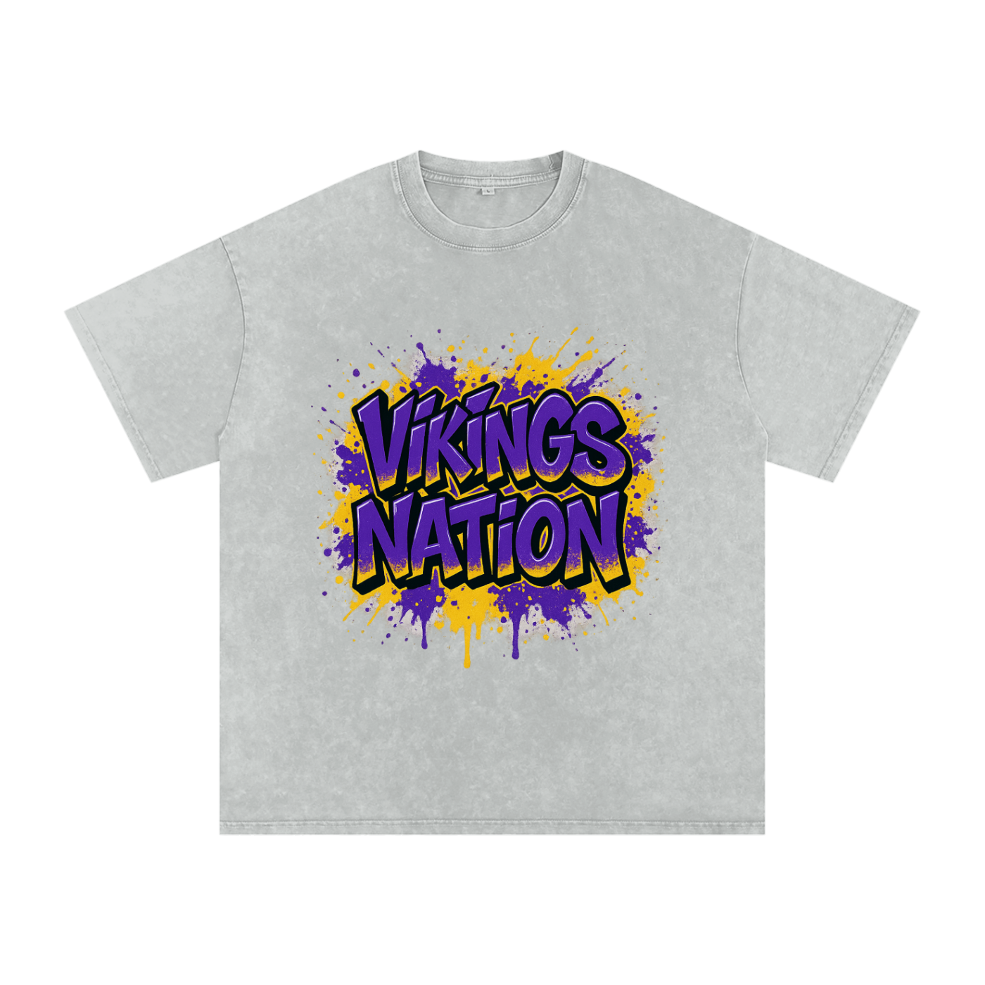 "Vikings Nation" Minnesota Inspired Oversized Vintage Tee