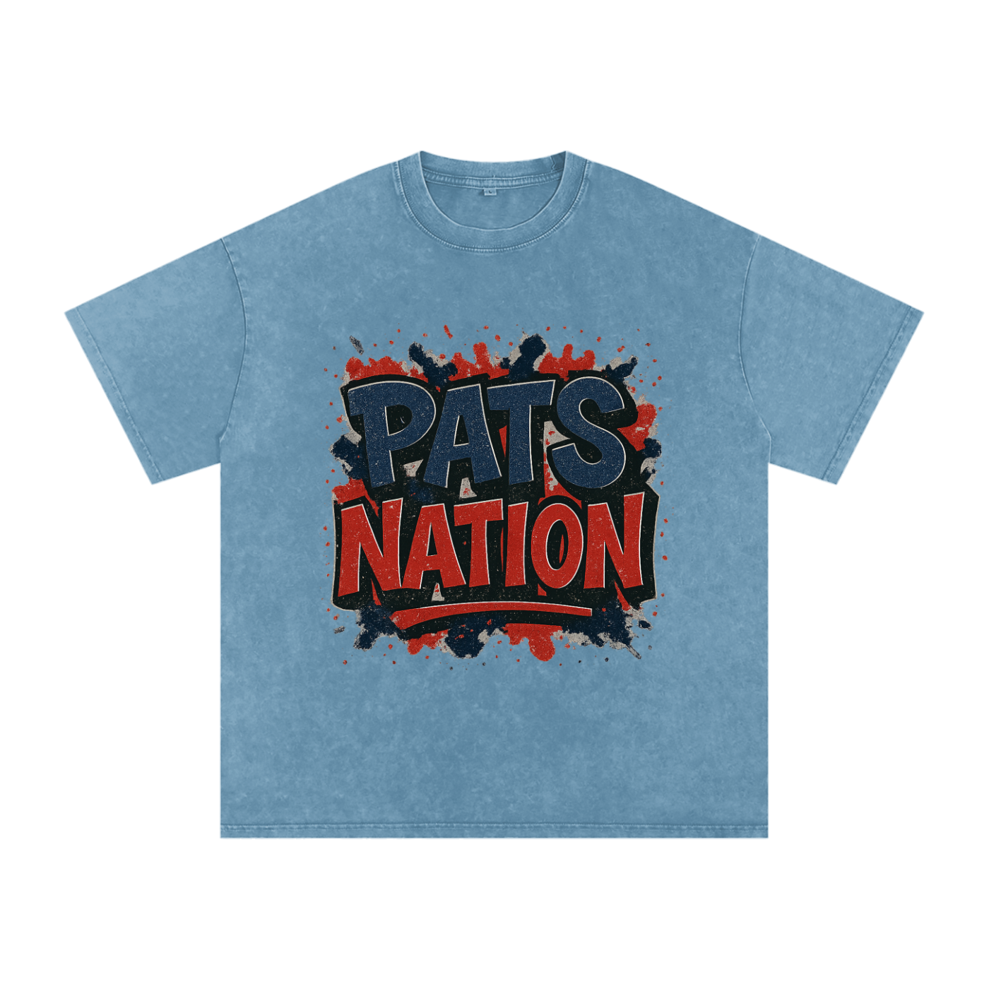 "Pats Nation" New England Inspired Oversized Vintage Tee