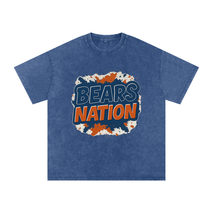 "Bears Nation" Chicago Inspired Oversized Vintage Tee
