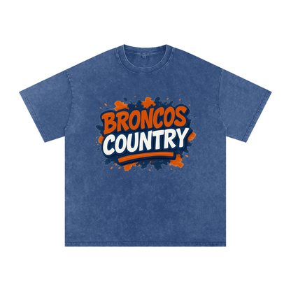 "Broncos Country" Denver Inspired Oversized Vintage Tee